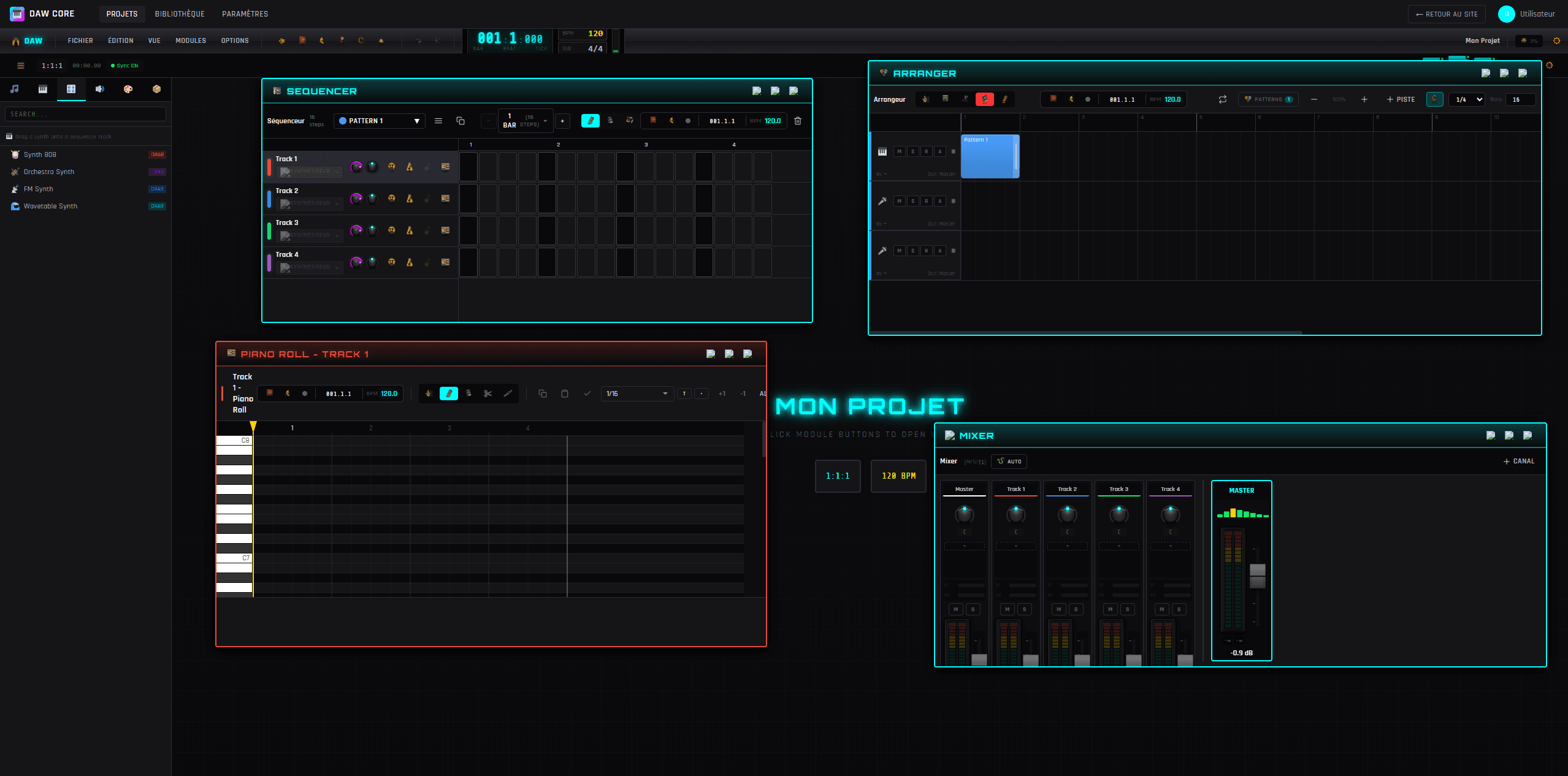 Interface DAW