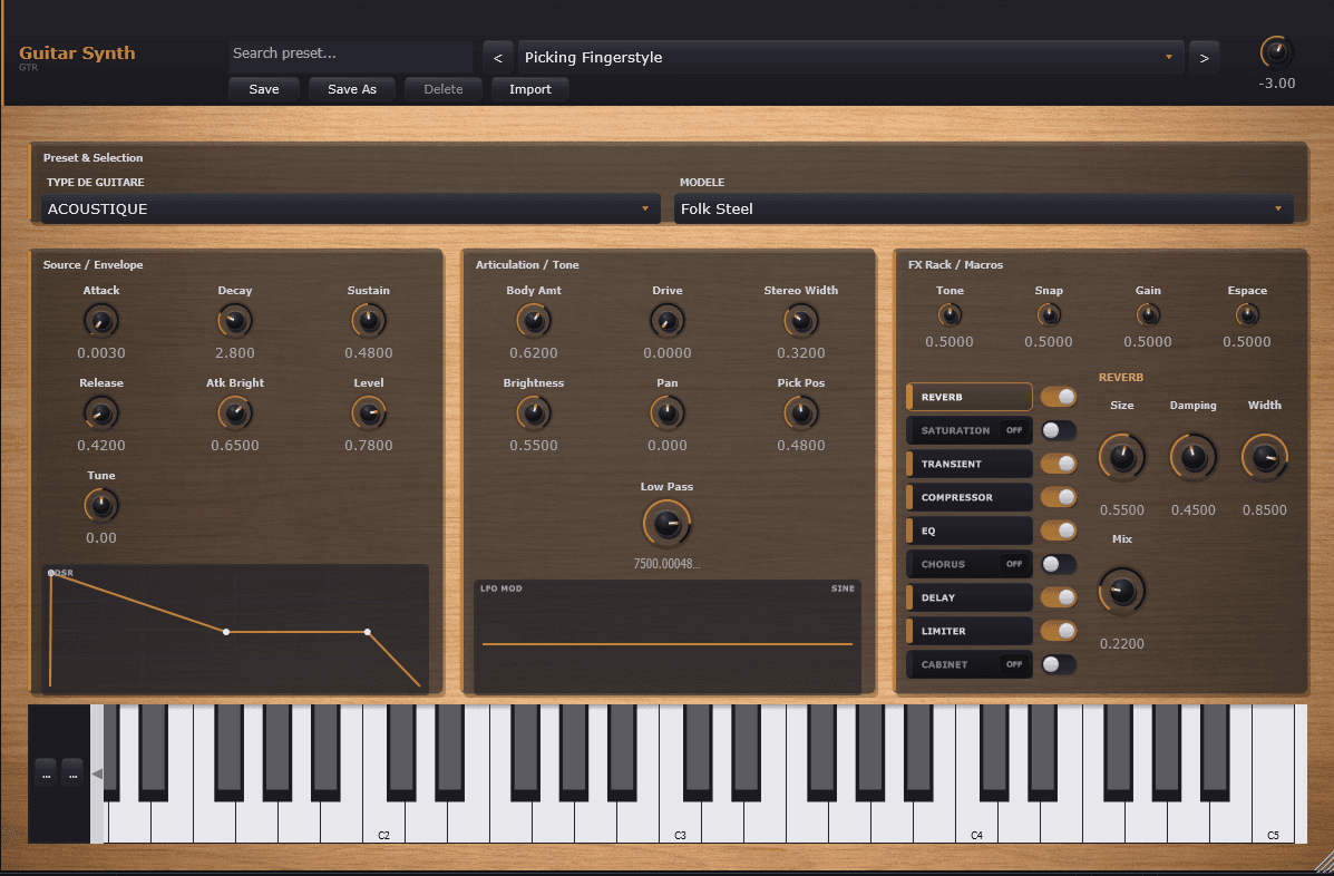 UWdeVST_guitar screenshot