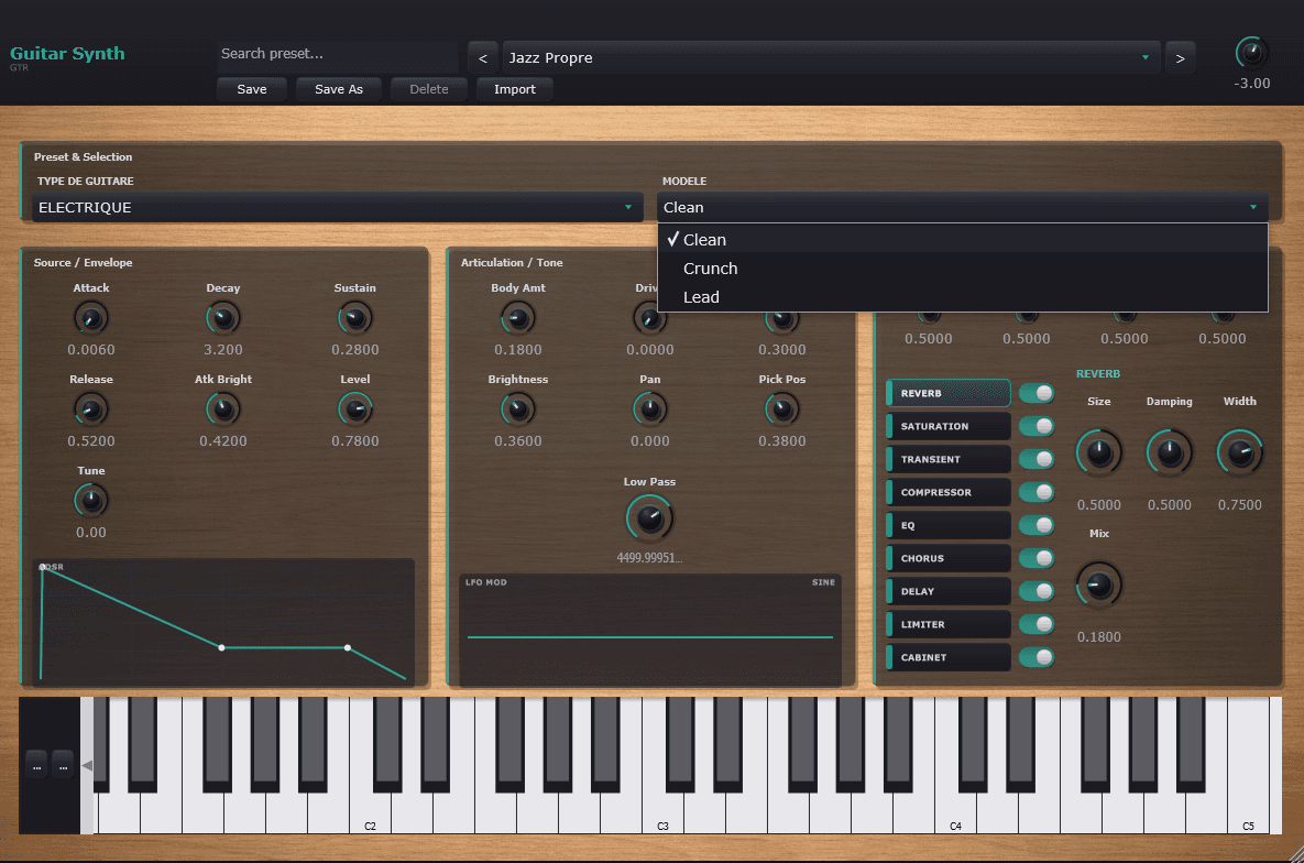 UWdeVST_guitar screenshot