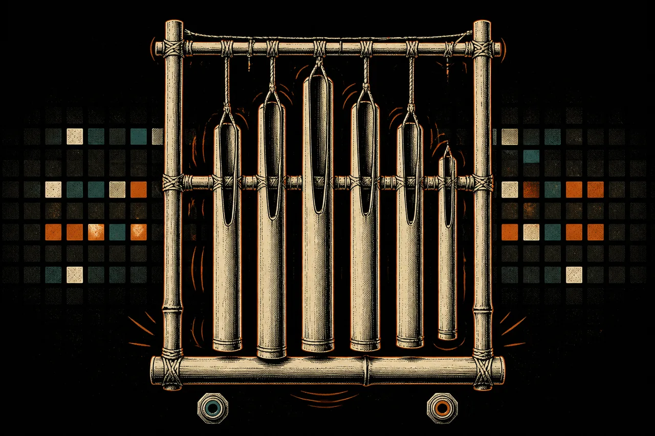 Illustration de Angklung, synthé UWdeVST