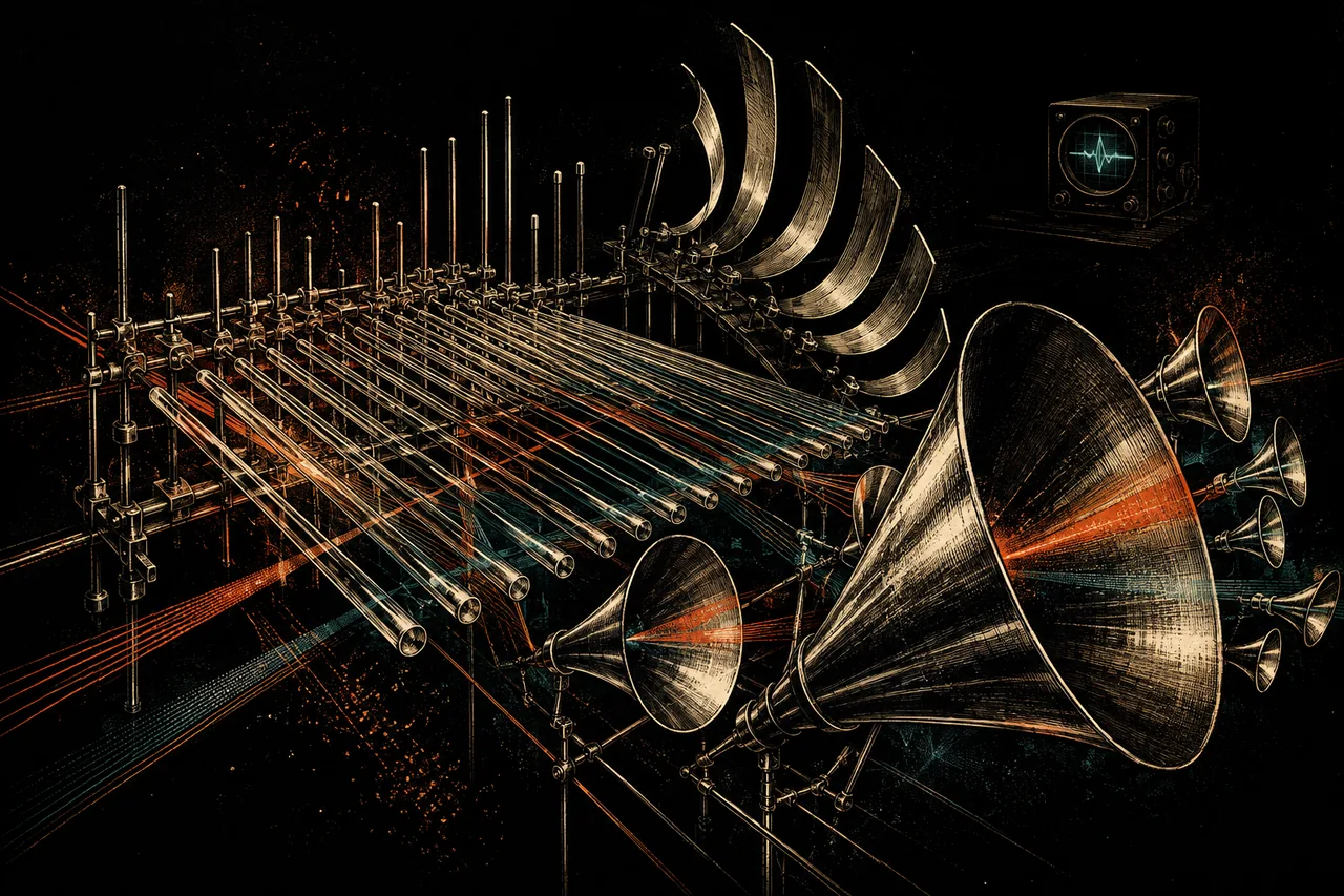 Illustration de Cristal Baschet, synthé UWdeVST