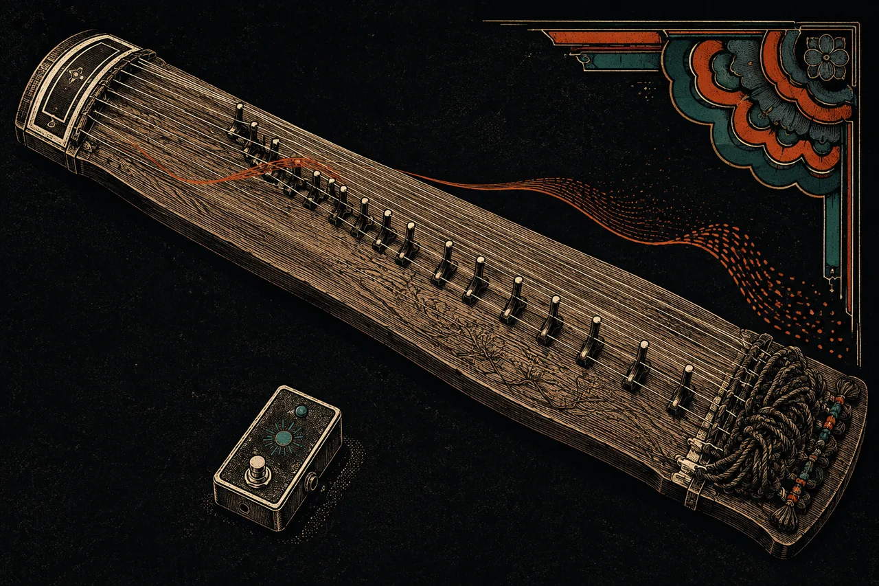 Illustration de Gayageum, synthé UWdeVST