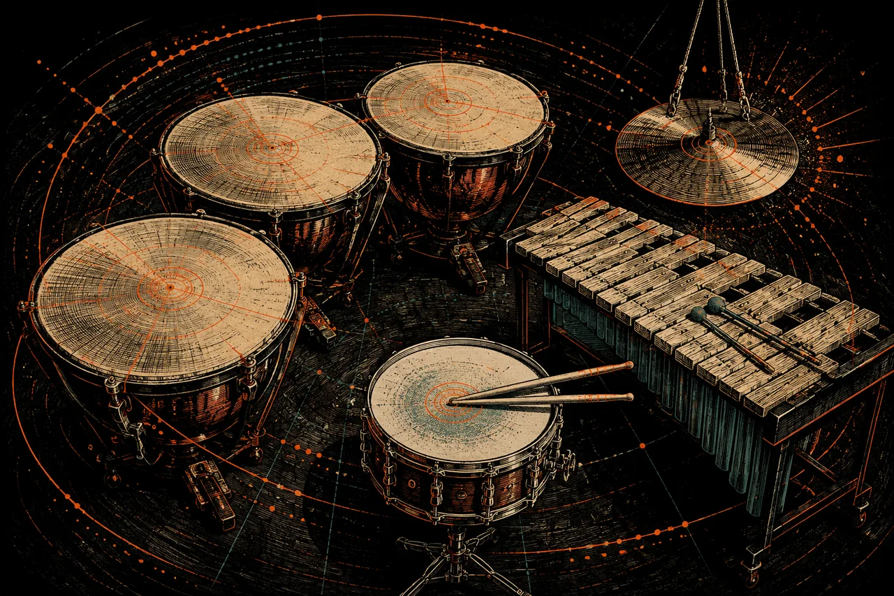 Illustration de Orchestral Percussion, synthé UWdeVST