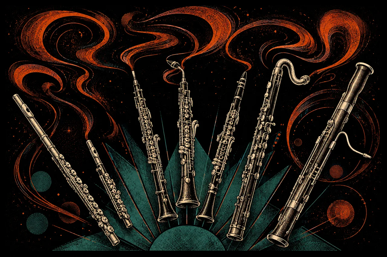 Illustration de Woodwinds, synthé UWdeVST